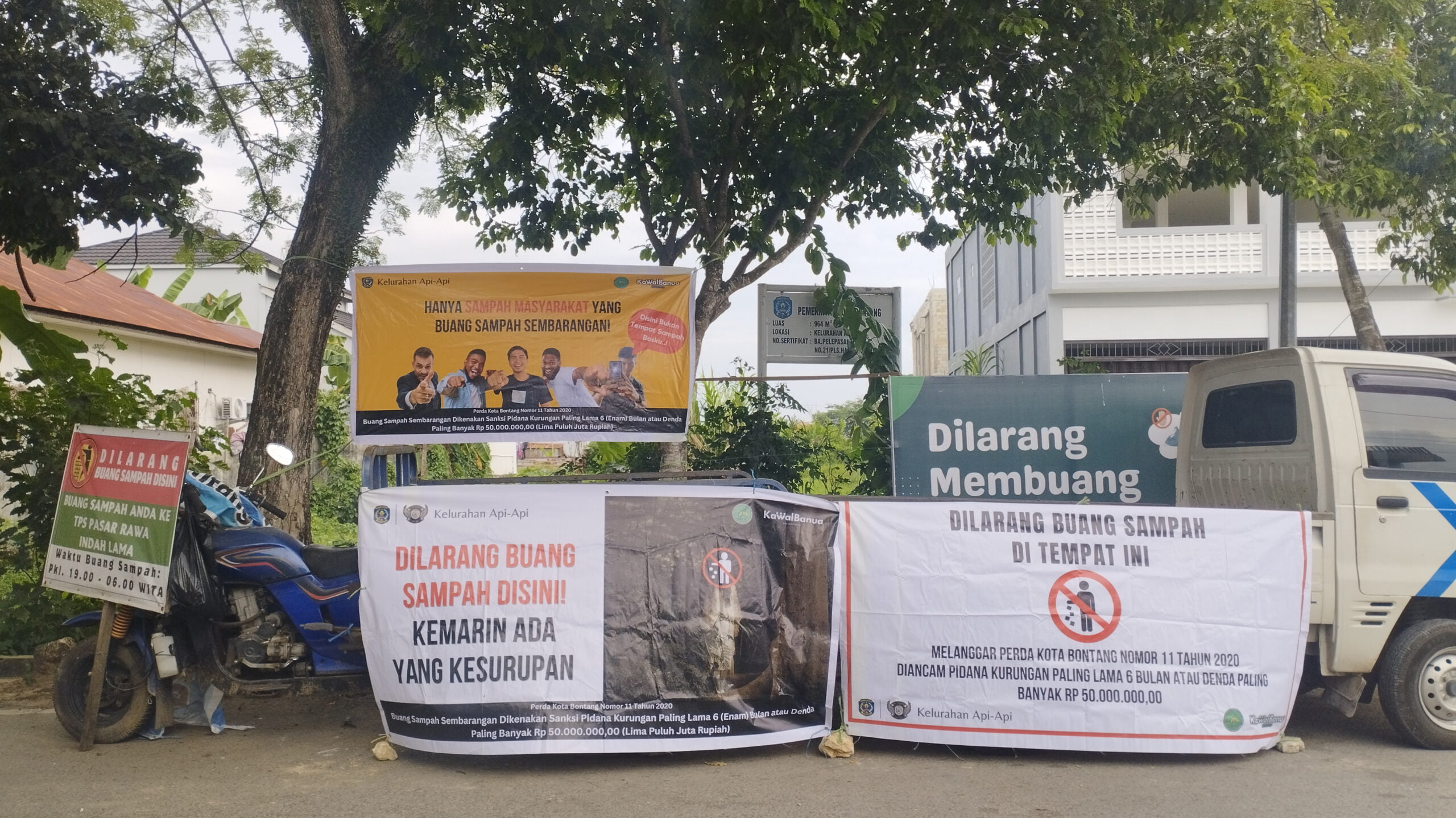 Kelurahan Api-Api cegah buang sampah sembarang