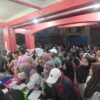 Sejumlah masyarakat antusias mengikuti Jalan Santai, Deklarasi Basri-Dihin, Minggu (11/8/2024).
