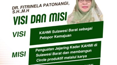 Fitrinela Patonangi, Kandidat Presidium KAHMI Sulbar: Usung Visi “Pelopor Kemajuan”