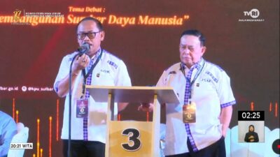 SDK-JSM Tampil Memukau dengan Visi-Misi Tanpa Teks pada Debat Ketiga Pilgub Sulbar