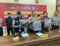 Polres Majene Gelar Konferensi Pers Terkait Penganiayaan Mahasiswa di Kampus STIKES BBM