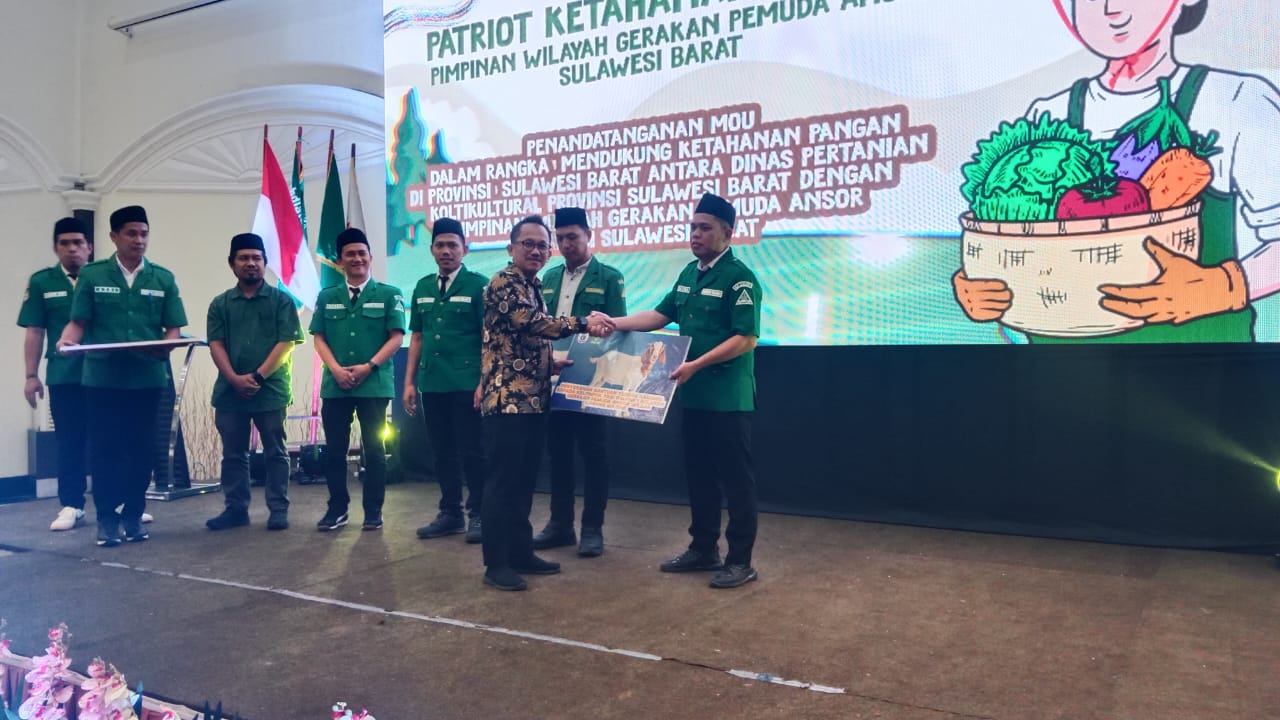 PW GP Ansor Sulbar 2024-2029 Resmi Dilantik, Dapat Dukungan dan Bantuan Ternak dari Pemprov Sulbar