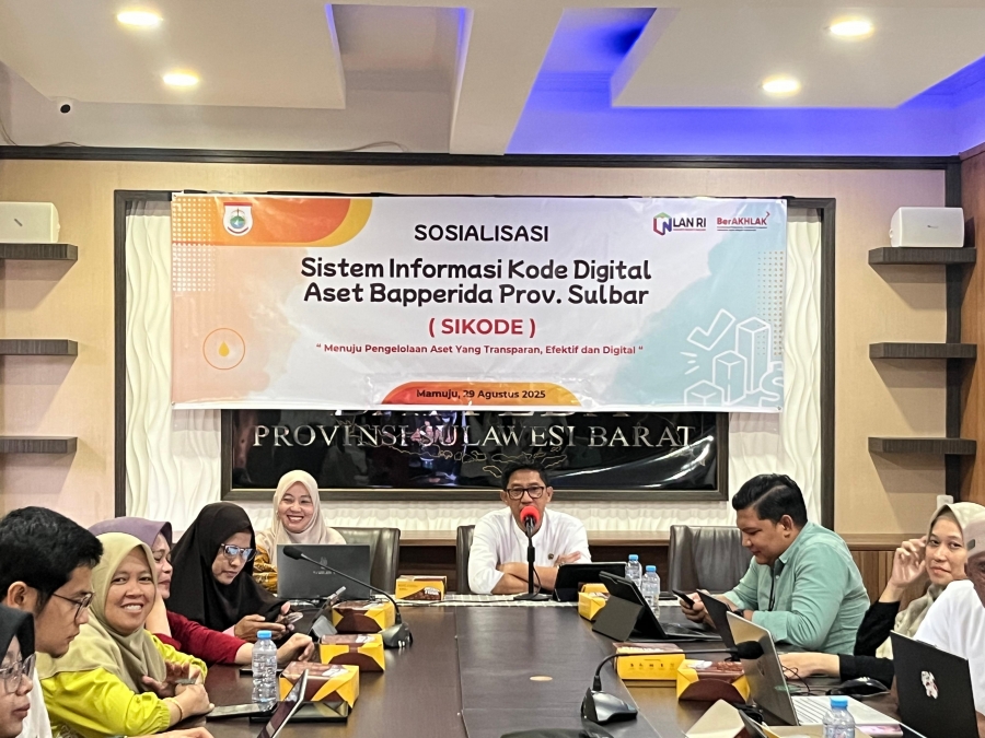 Bapperida Sulbar Luncurkan SiKODE, Sistem Digital Pelacakan Aset Berbasis QR Code
