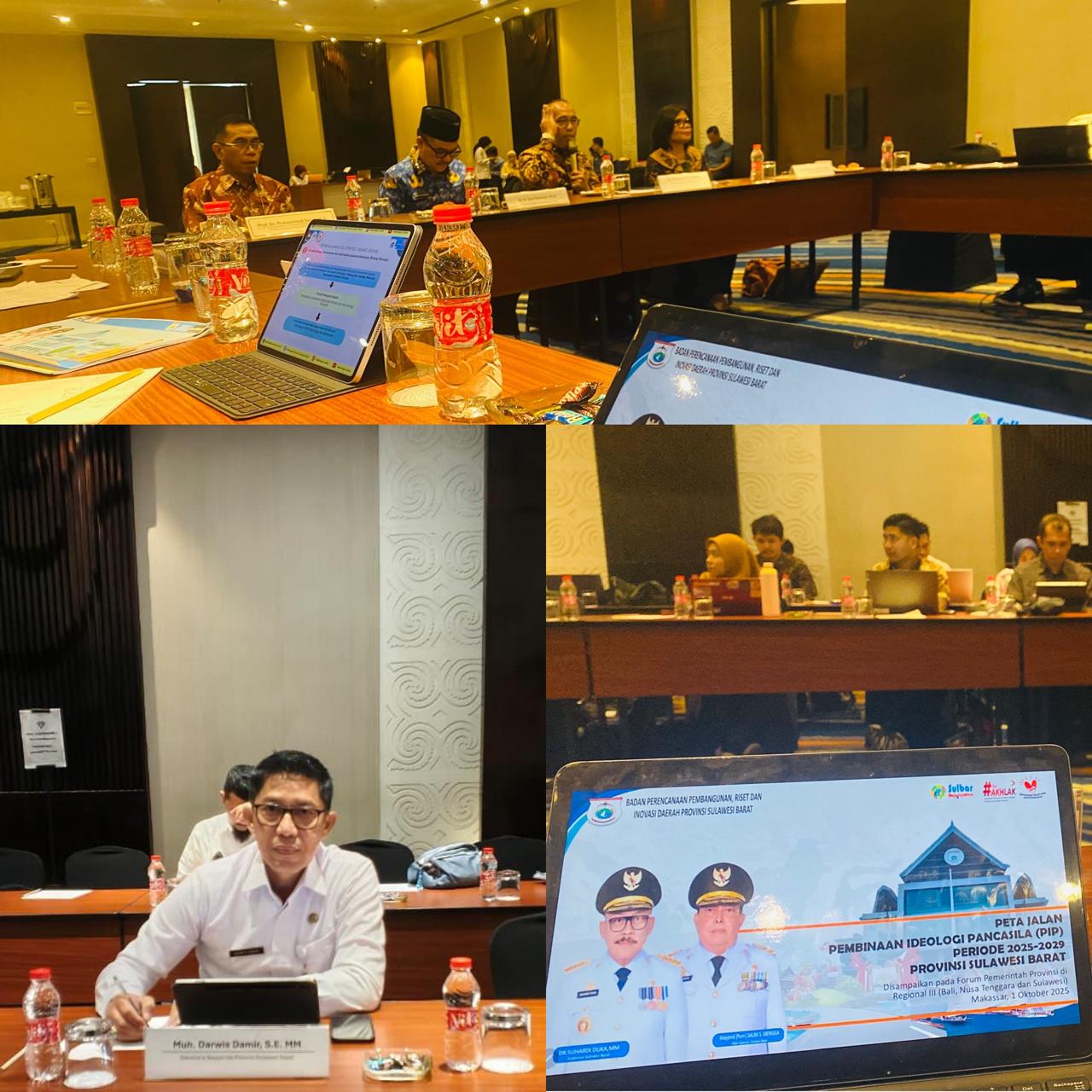 Sekretaris Bapperida Sulbar Paparkan Peta Jalan Pembinaan Ideologi Pancasila di Forum Regional III