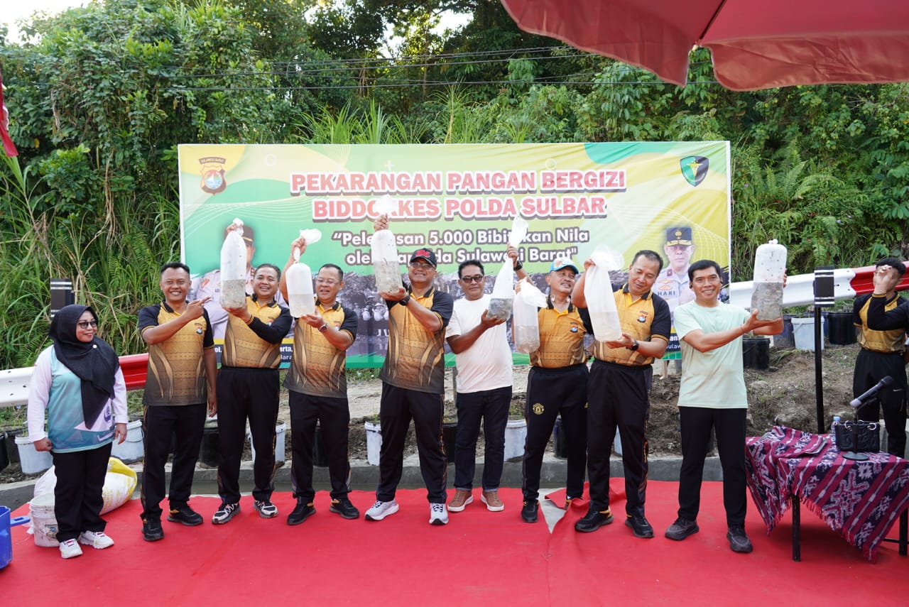 Kapolda Sulbar Tebar 5.000 Bibit Ikan Nila, Dorong Ketahanan Pangan Berkelanjutan di Bumi Manakarra