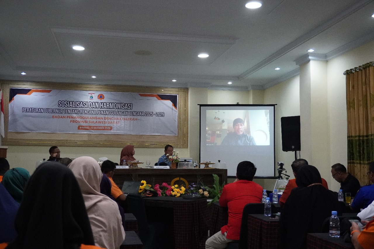 BPBD Sulbar Hadirkan Praktisi Kebencanaan pada Diskusi Panel Evaluasi Akhir Dokumen RPB 2025–2029