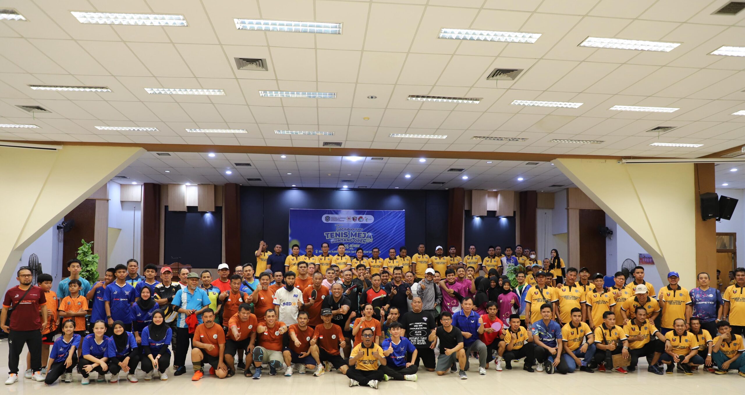 Perebutkan Total Hadiah Rp 34 Juta, Turnamen Tenis Meja Bontang Open Ditutup Malam Ini.