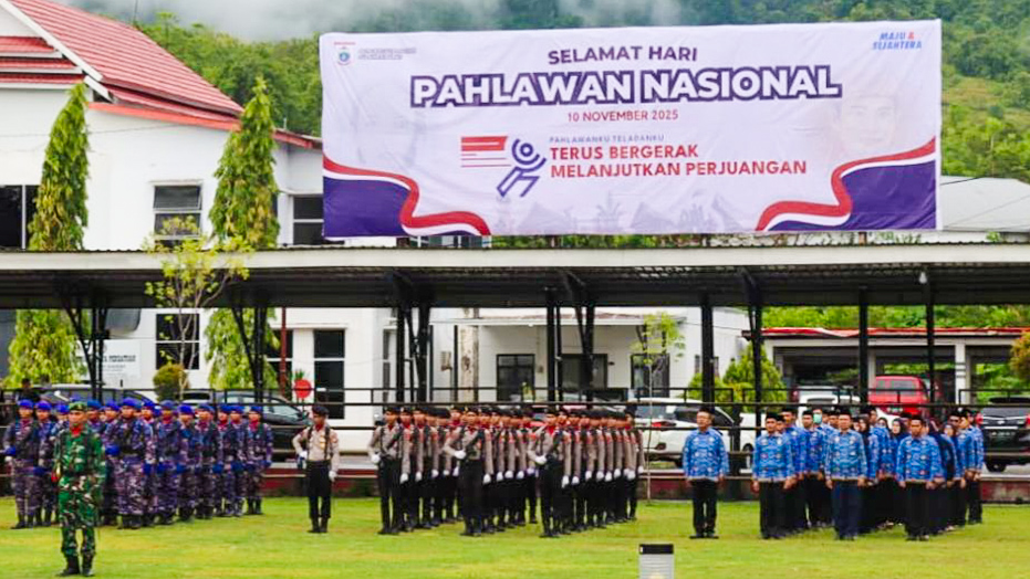 Kapolresta Mamuju Hadiri Upacara Peringatan Hari Pahlawan Tahun 2025