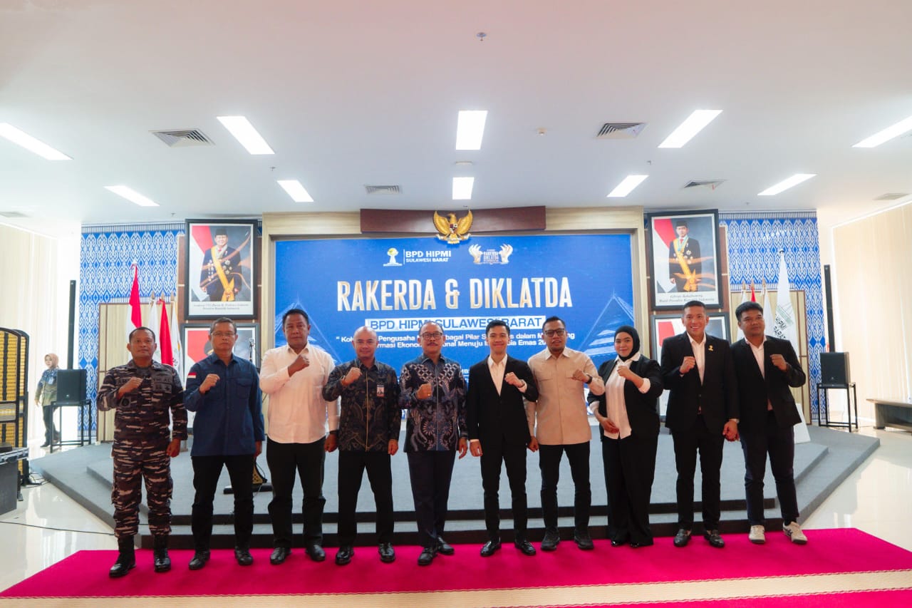 Dukung Indonesia Emas 2045, Gubernur Suhardi Duka Tekankan Peran Strategis Pengusaha Muda HIPMI Sulbar