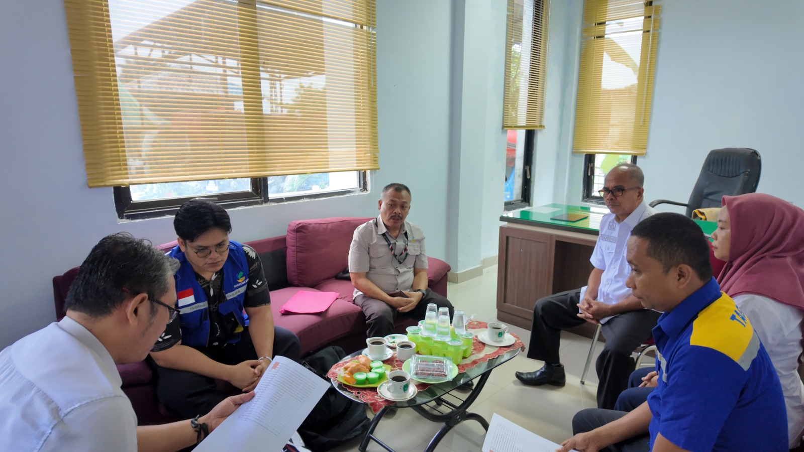 Dinsos Sulbar Terima Kunjungan Direktorat Perlindungan Sosial Korban Bencana Alam Kemensos RI