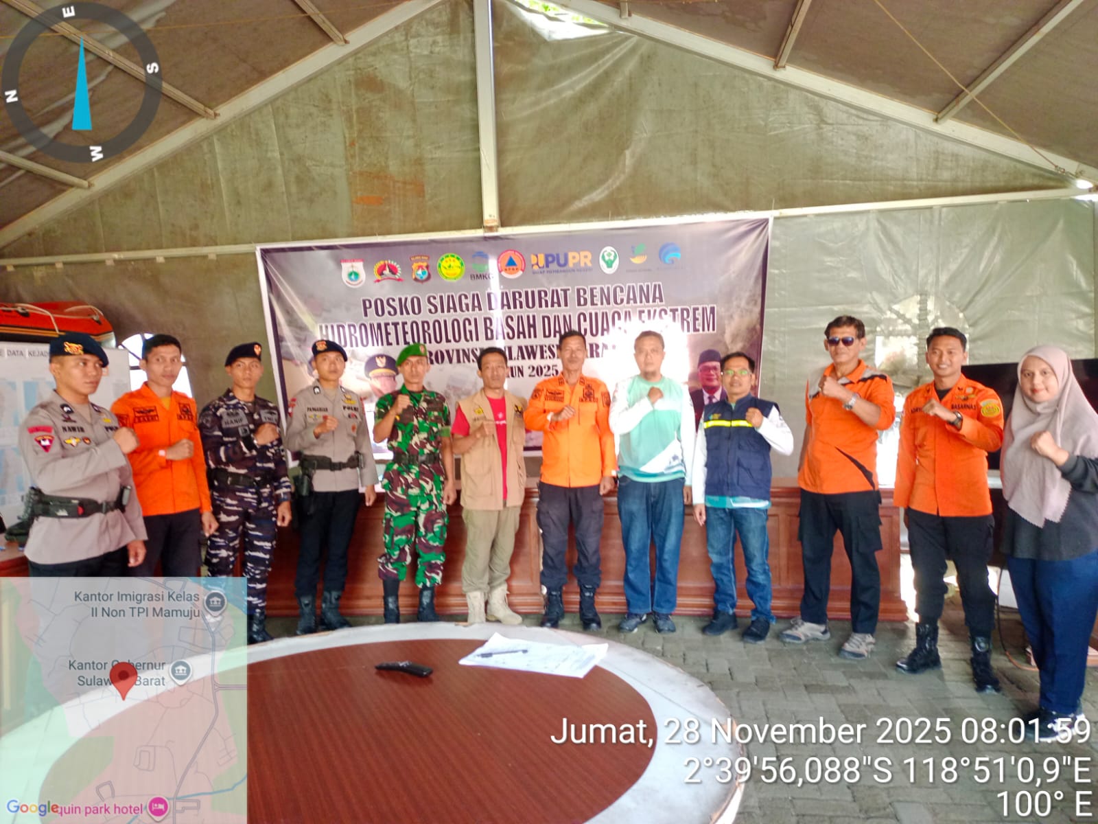 Regu 1 Kembali Laksanakan Tugas di Posko Siaga Darurat BPBD Sulbar