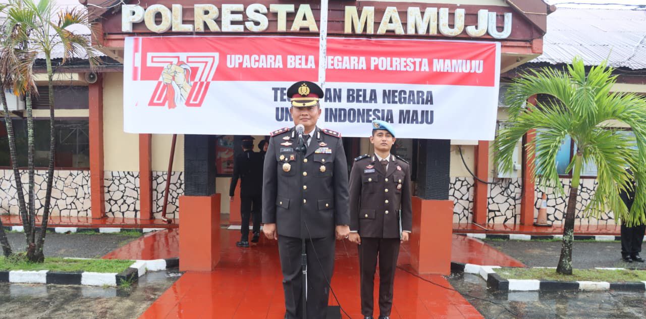 Polresta Mamuju Gelar Upacara Peringatan Hari Bela Negara ke-77 Tahun 2025