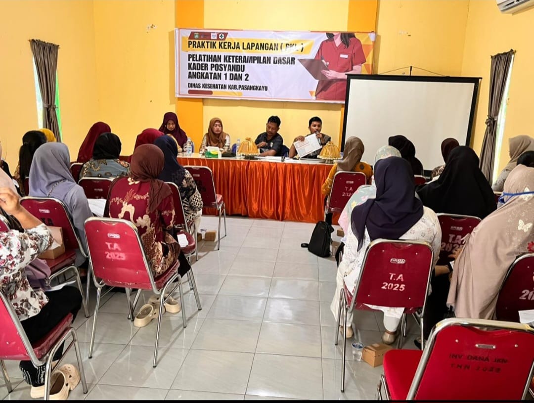 Dinas Kesehatan Sulbar Dampingi 240 Kader dalam Pelaksanaan PKL Pelatihan Digital 25 Keterampilan Dasar Kader Posyandu di Dua Kabupaten