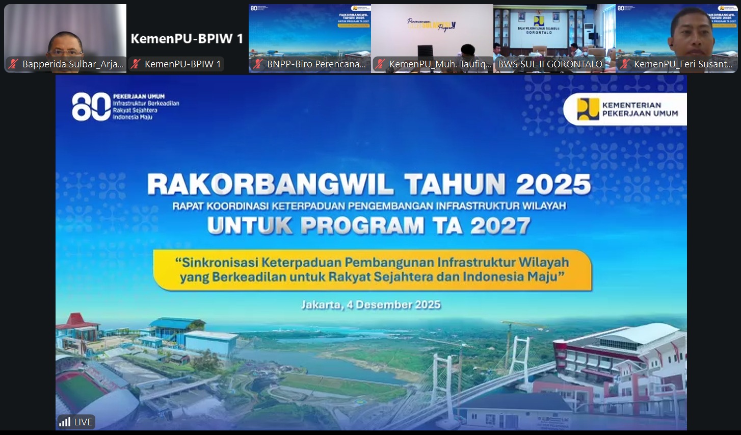 Bapperida Sulbar Ikuti Persiapan Rakorbangwil 2025