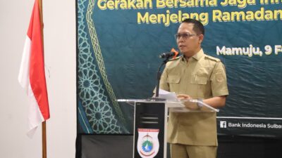 Sekda Sulbar Buka TOT Gerakan Bersama Jaga Inflasi (GERAI) Jelang Ramadan dan Idul Fitri 1447 H