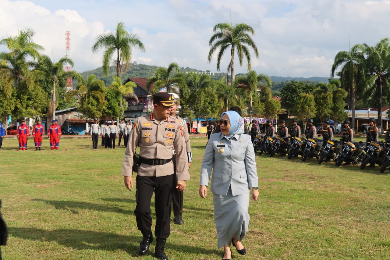 Apel Gelar Pasukan, Polresta Mamuju Siap Amankan Idulfitri 2026
