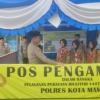 Hari Ketiga Operasi Ketupat Marano 2026, Kapolresta Mamuju Cek Pos Pam Polsek Sampaga