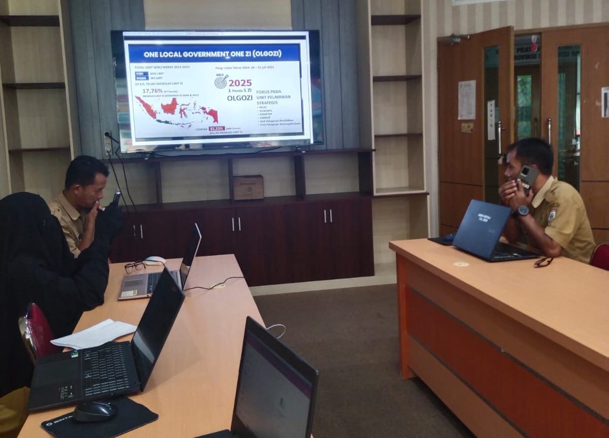 Wujudkan Wilayah Birokrasi Bebas Korupsi dan Bersih Melayani, Biro Organisasi Setda Sulbar Bertekad Perkuat Zona Integritas