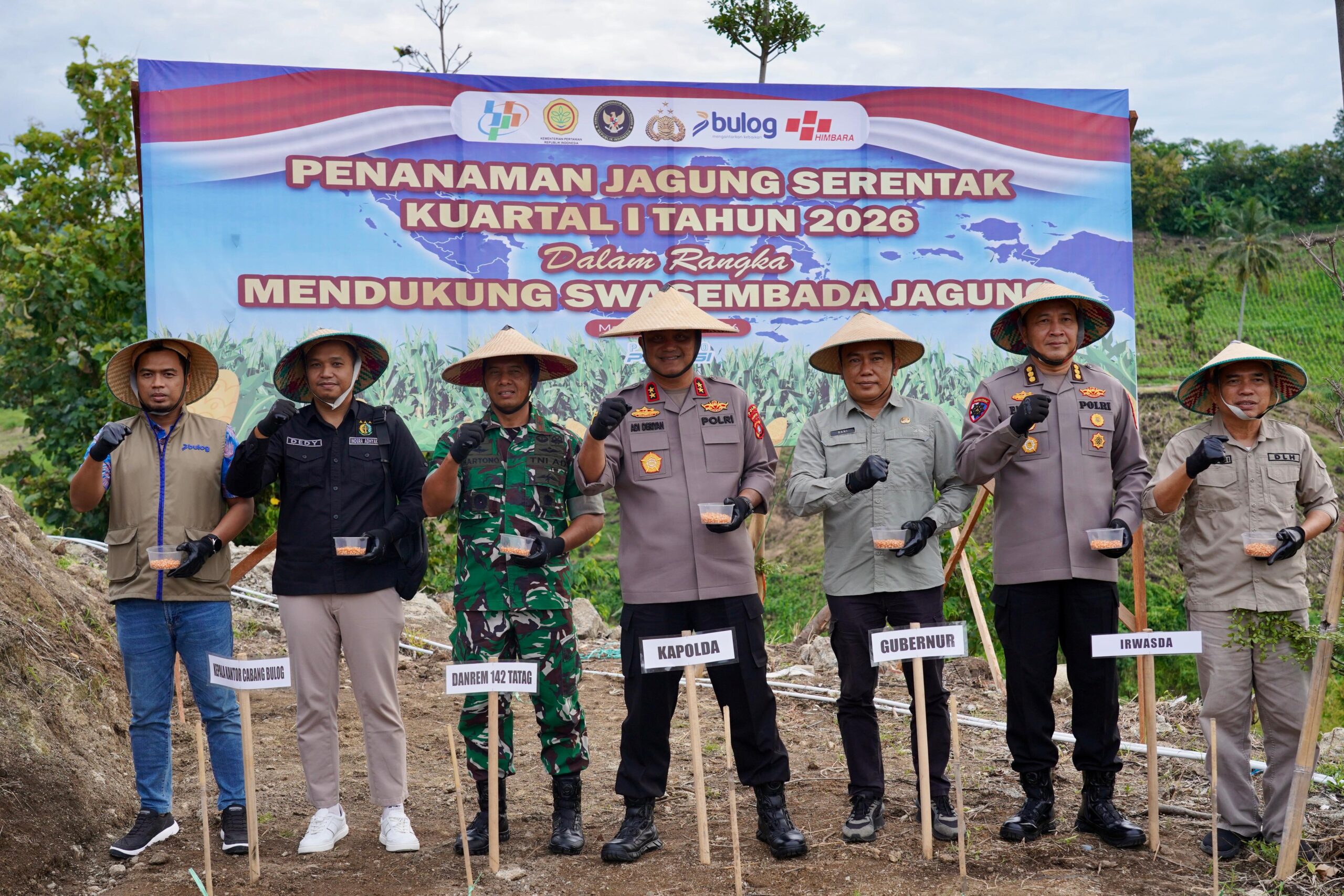 DTPHP Sulbar Hadiri Tanam Raya Jagung Serentak, Dukung Swasembada Pangan Nasional