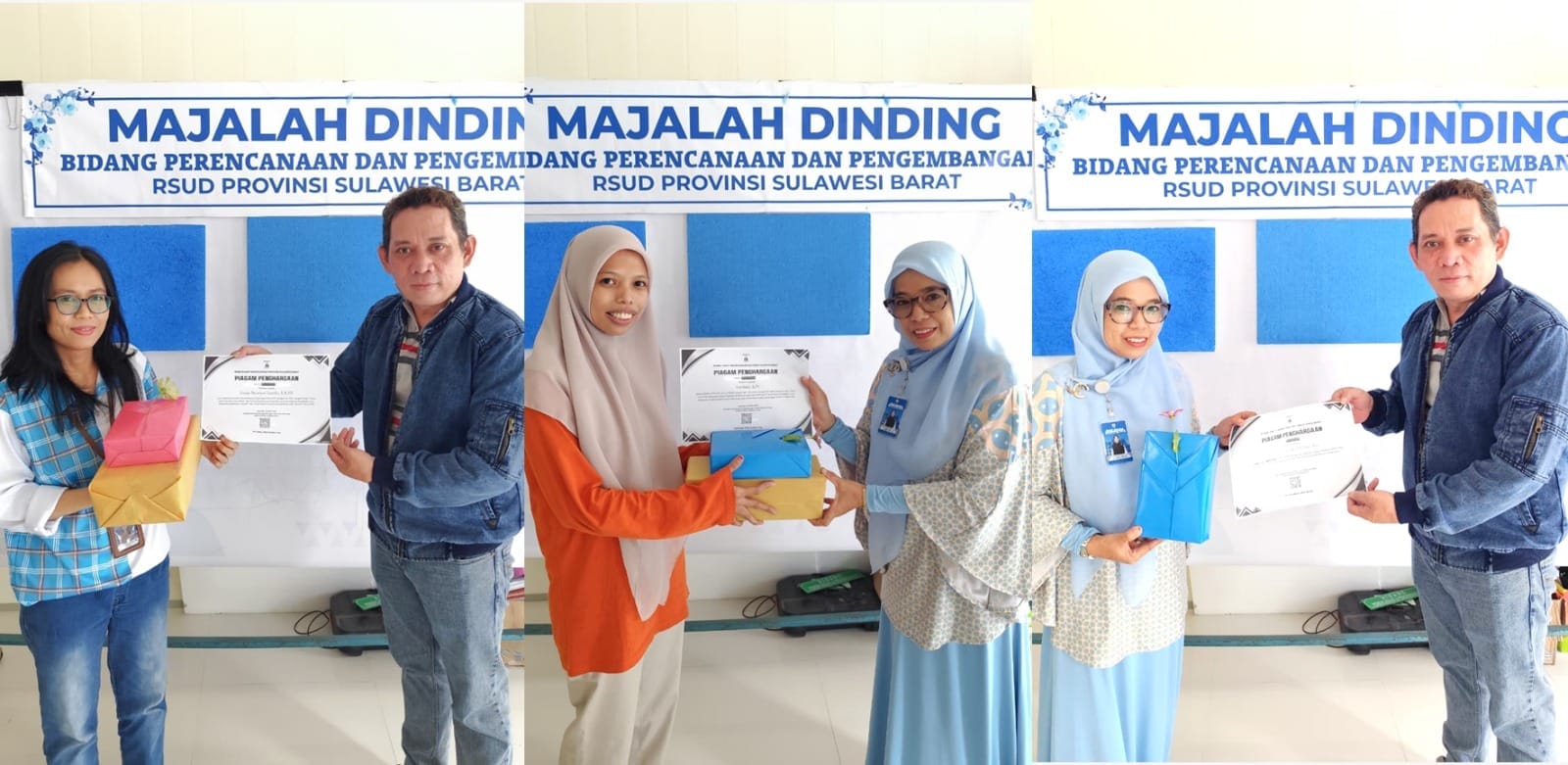 Tingkatkan Motivasi Kerja, RSUD Sulbar Beri Penghargaan Bagi SDM Subbidang Pengembangan Data dan Informasi