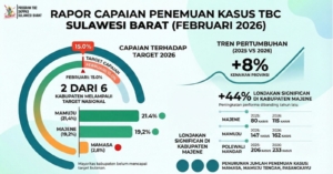 Penemuan Kasus TBC Sulbar Naik 8 Persen, Dua Kabupaten Lampaui Target Nasional