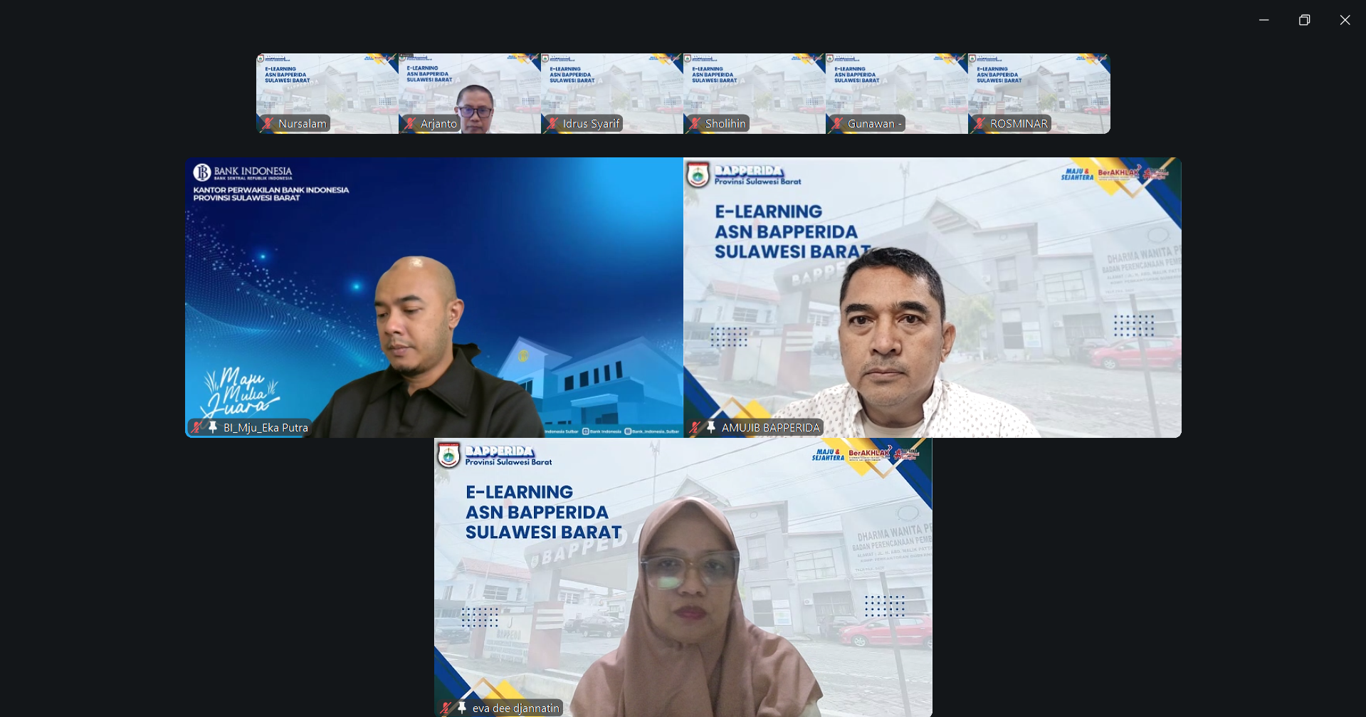 Bapperida Sulbar Gelar E-Learning Bersama BI, Dorong Penguatan UMKM dan Pertumbuhan Ekonomi Inklusif