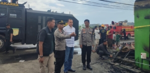 Kebakaran Hanguskan Ruang Belajar Ponpes Hidayatullah di Mamuju, Kapolresta Mamuju Turun Langsung Ke TKP