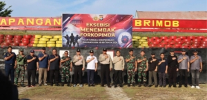 Kapolresta Mamuju Hadiri Eksebisi Menembak di Mako Brimob Polda Sulbar