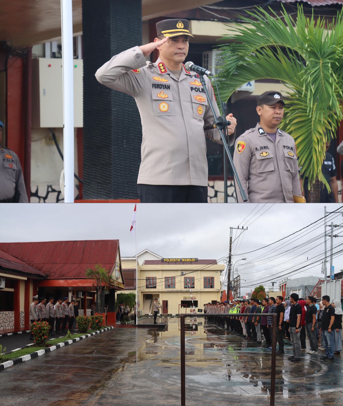 Ciptakan Situasi Kamtibmas Aman Saat May Day, Polresta Mamuju Gelar Ratusan Personil Pengamanan