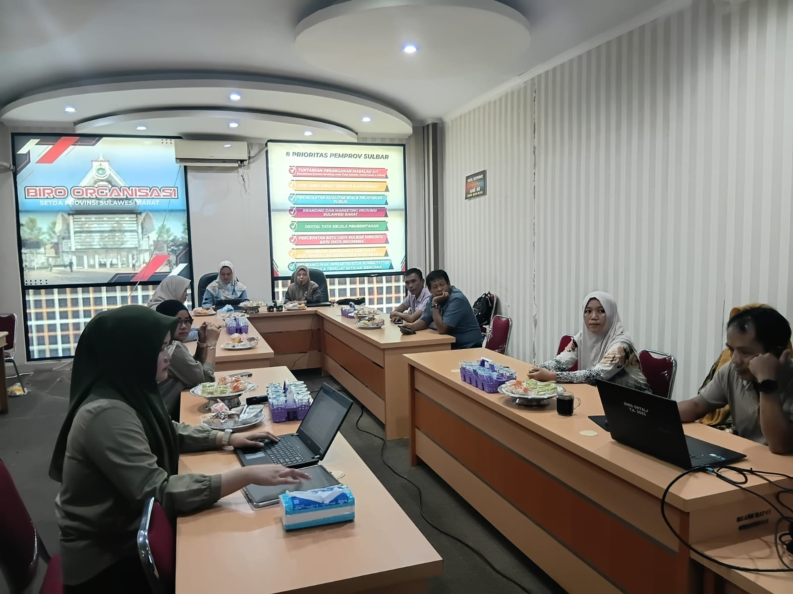Biro Organisasi Setda Sulbar Fasilitasi Pembahasan Draft SOTK Perangkat Daerah Mateng