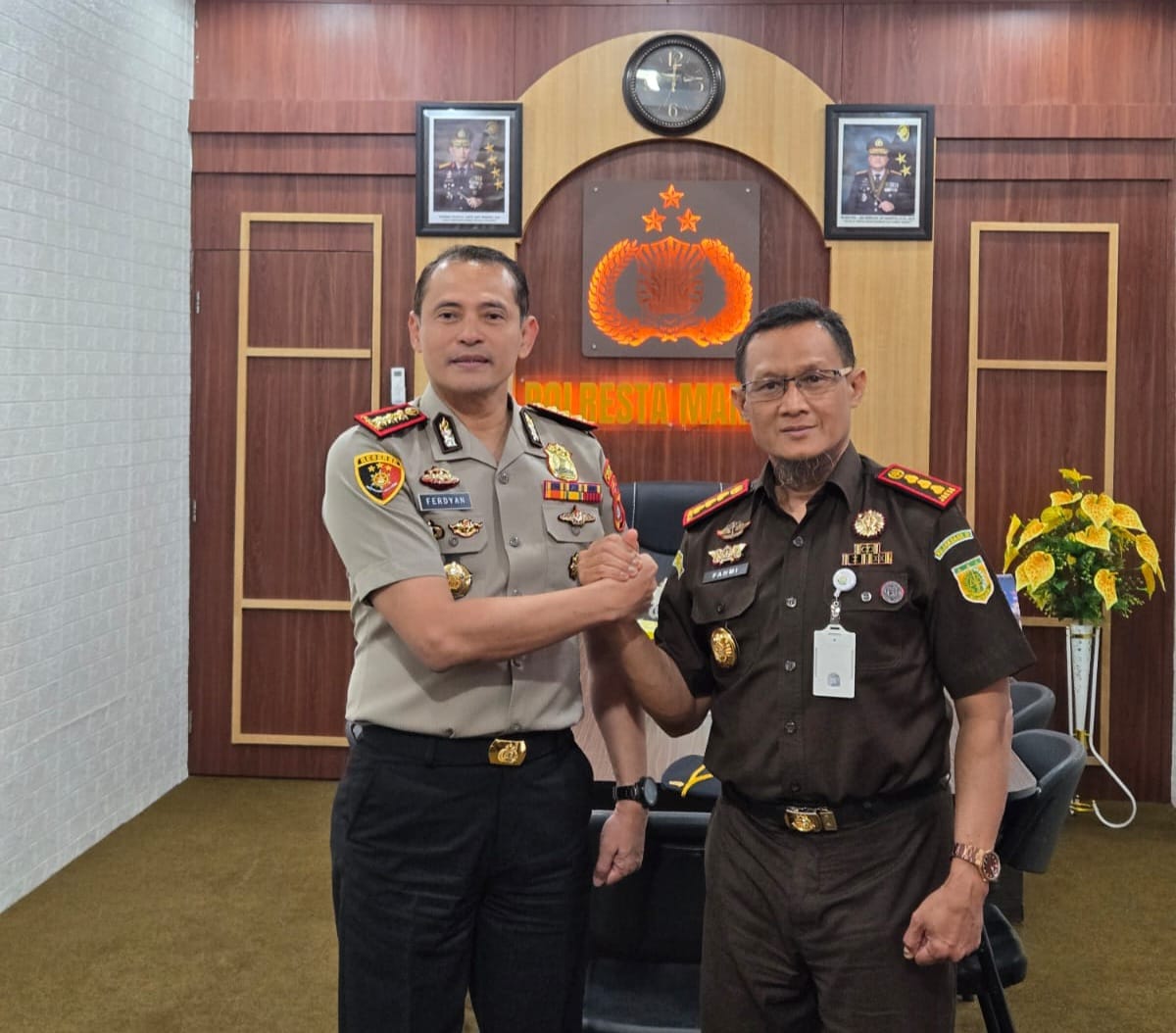 Perkuat Sinergi Penegakan Hukum, Kapolresta Terima Kunjungan Kajari Mamuju