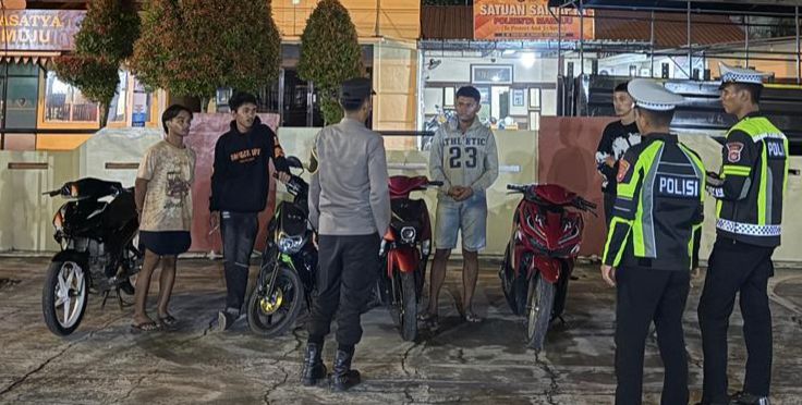 Respon Laporan Warga Melalui Call Center 110, Polresta Mamuju Amankan Aksi Pelaku Balap Liar