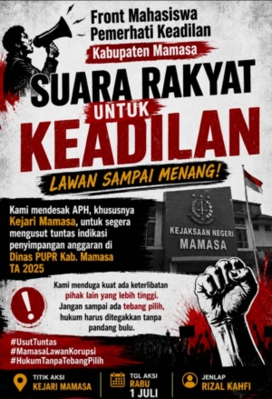 FM-PK Mamasa Laporkan Dugaan Penyimpangan Anggaran PUPR ke Kejari, Desak Audit Total