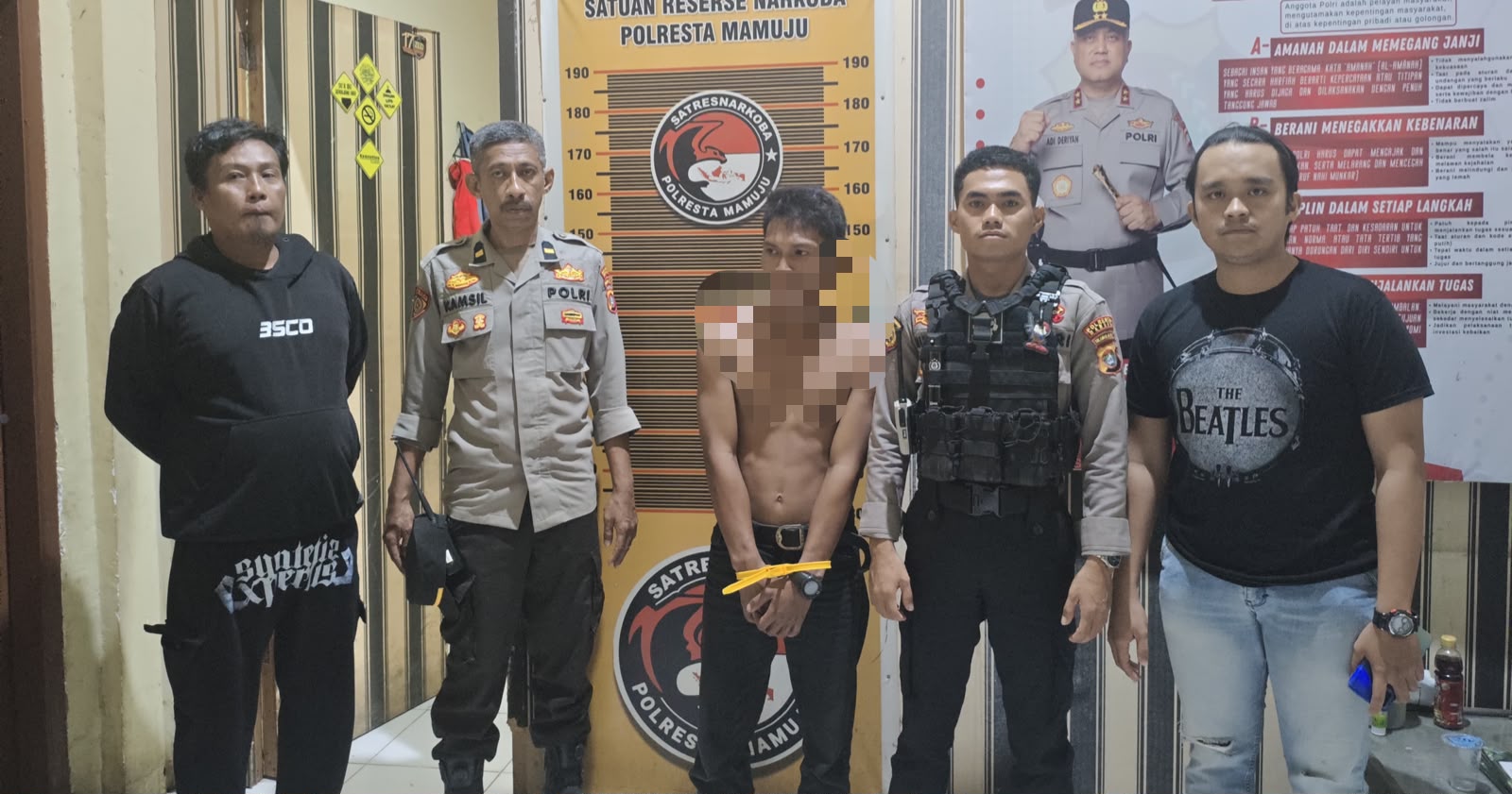 Edarkan dan Konsumsi Boje, Pemuda yang Mengamuk di Jalan Andi Dai Diamankan Polresta Mamuju
