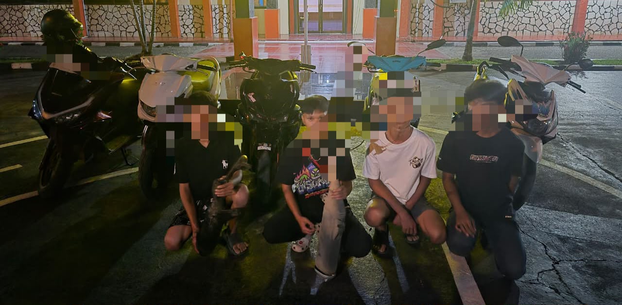 Patroli Malam Berbuah Hasil, Pamapta Polresta Mamuju Gagalkan Aksi Balap Liar di Pasar Baru