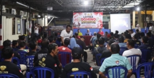 Ratusan Warga Sabuk Kamtibmas Meriahkan Lomba Domino HUT RI Ke-81 Di Polresta Mamuju, Kapolresta : Ajang Silaturahmi Dan Mempererat Persaudaraan