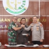 Kejutan Manis di Hari Lahir Kejaksaan RI Ke-81, Kapolresta Mamuju dan Dandim 1418 Kompak Kunjungi Kajari Mamuju