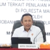 Karo Bankum Divkum Polri Berikan Desiminasi HAM Dalam Mendukung Tupoksi Kepolisian Di Polresta Mamuju