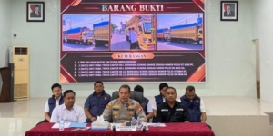 Polresta Mamuju Bongkar Sindikat Penyelundupan Pupuk Subsidi Dari Sulsel! Sita 40 Ton Pupuk, 4 Truk dan 7 Pelaku Diamankan